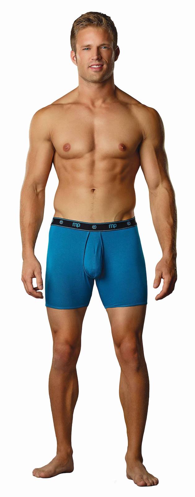 MP151171 Malepower Boxer Brief Enhancer - Teal Teal