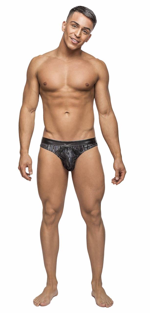 MP413242 Malepower Insert Thong - Black Black