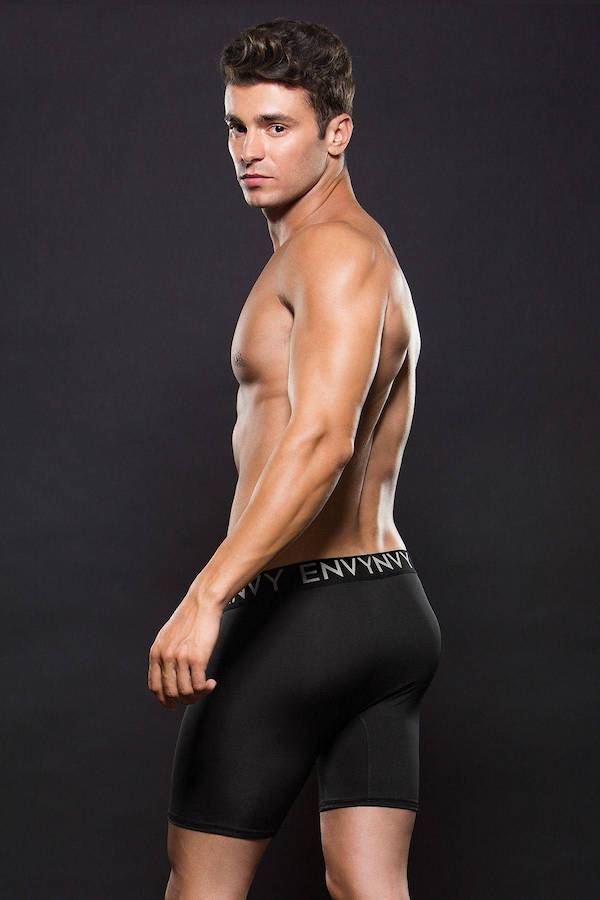 BEV046 Envy Menswear Micro Low Rise Logo Athletic Boxer