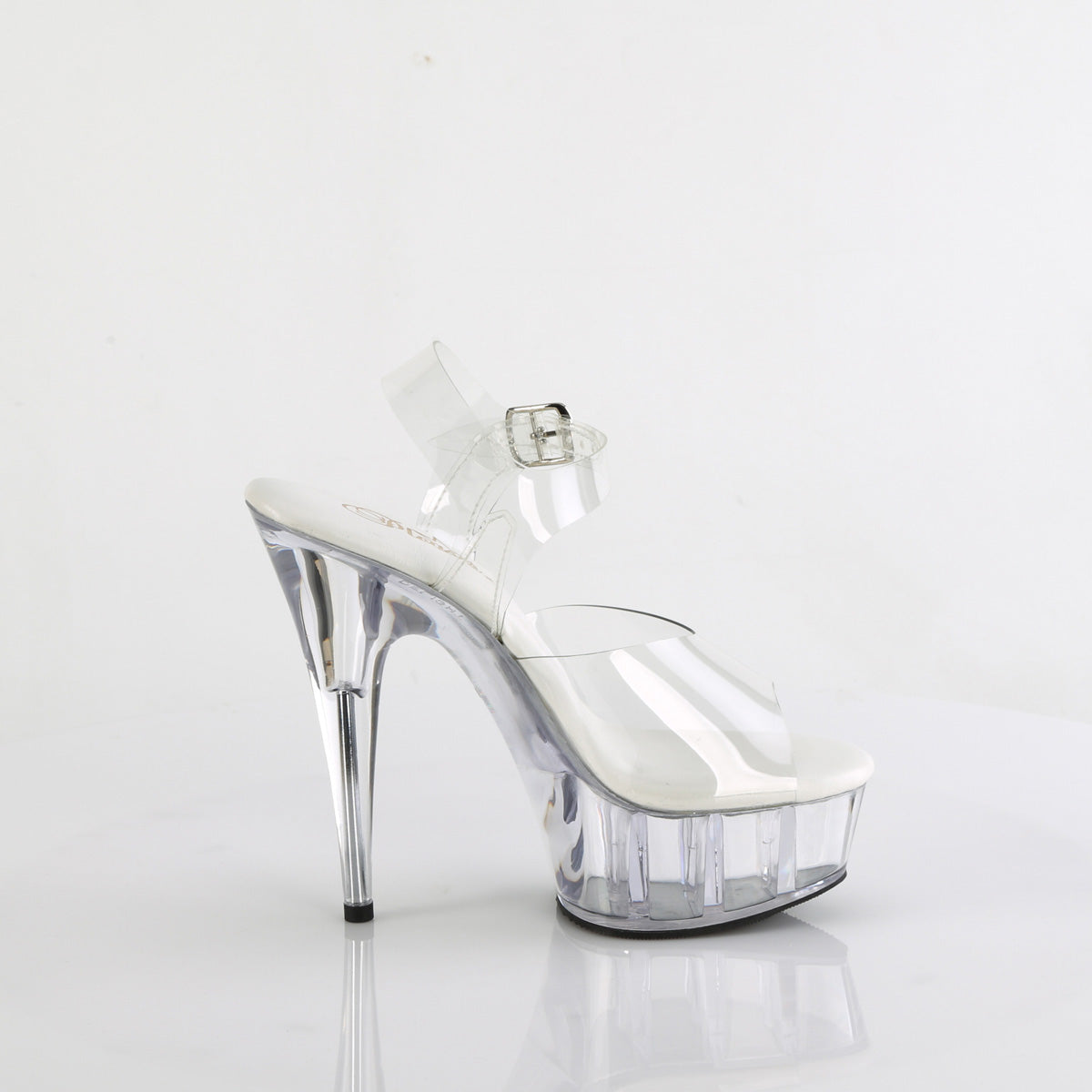 DELIGHT-608VL Pleaser Clear 6 Inch Fetish Platform Platform Shoes