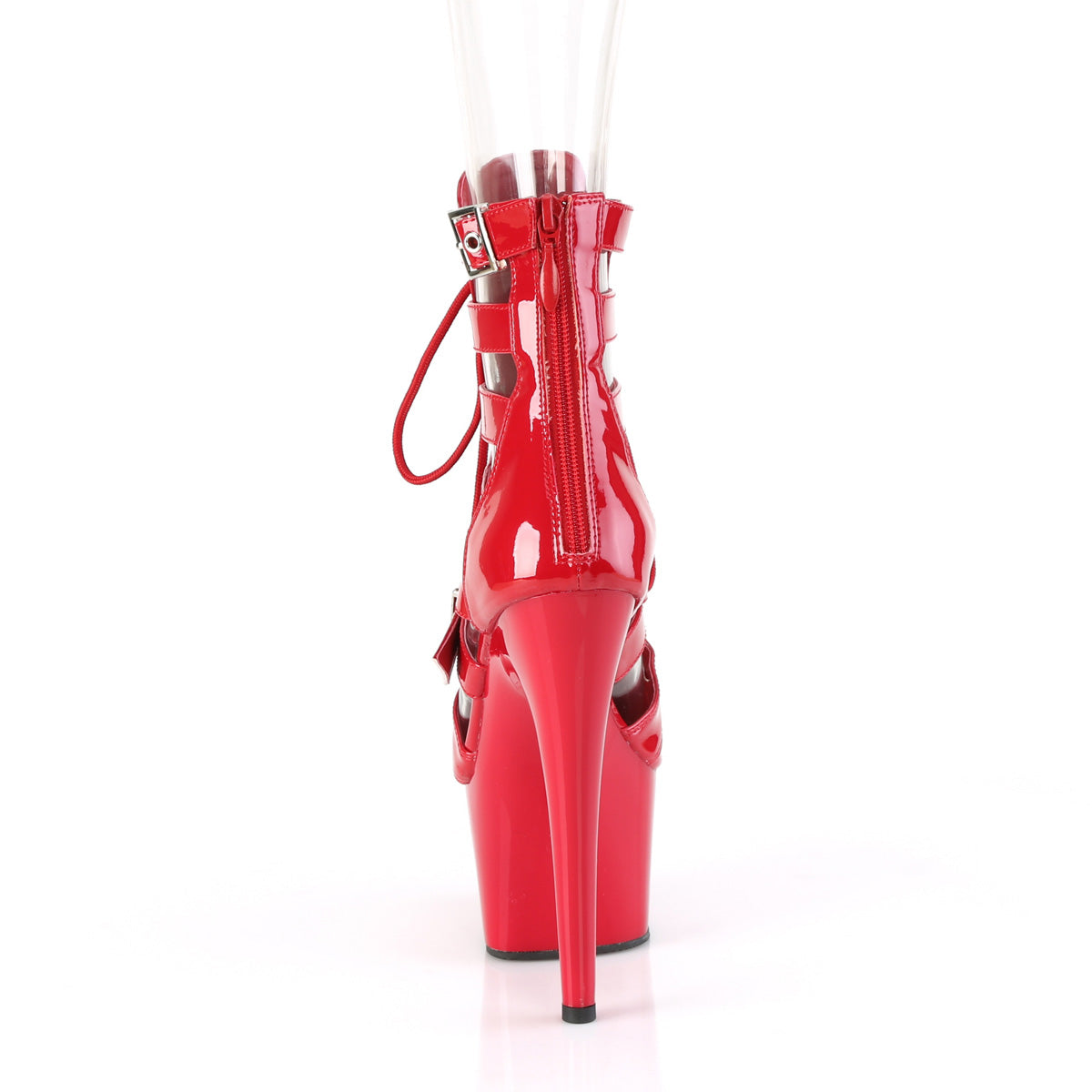 ADORE-1013MST Pleaser Red 7 Inch Pole Dancer Ankle Boots