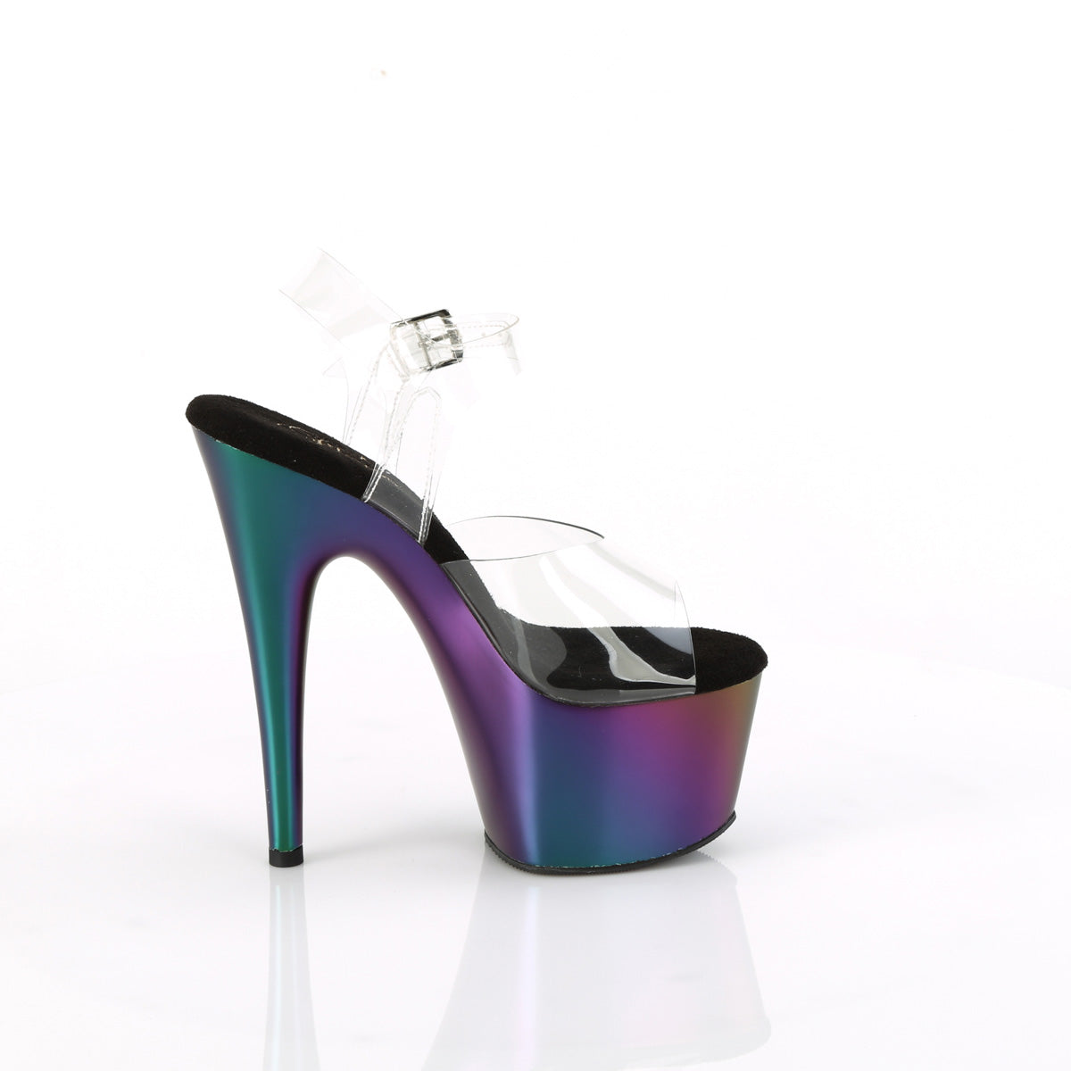 ADORE-708MCH Pleaser Purple 7 Inch Pole Heels Platform Shoes
