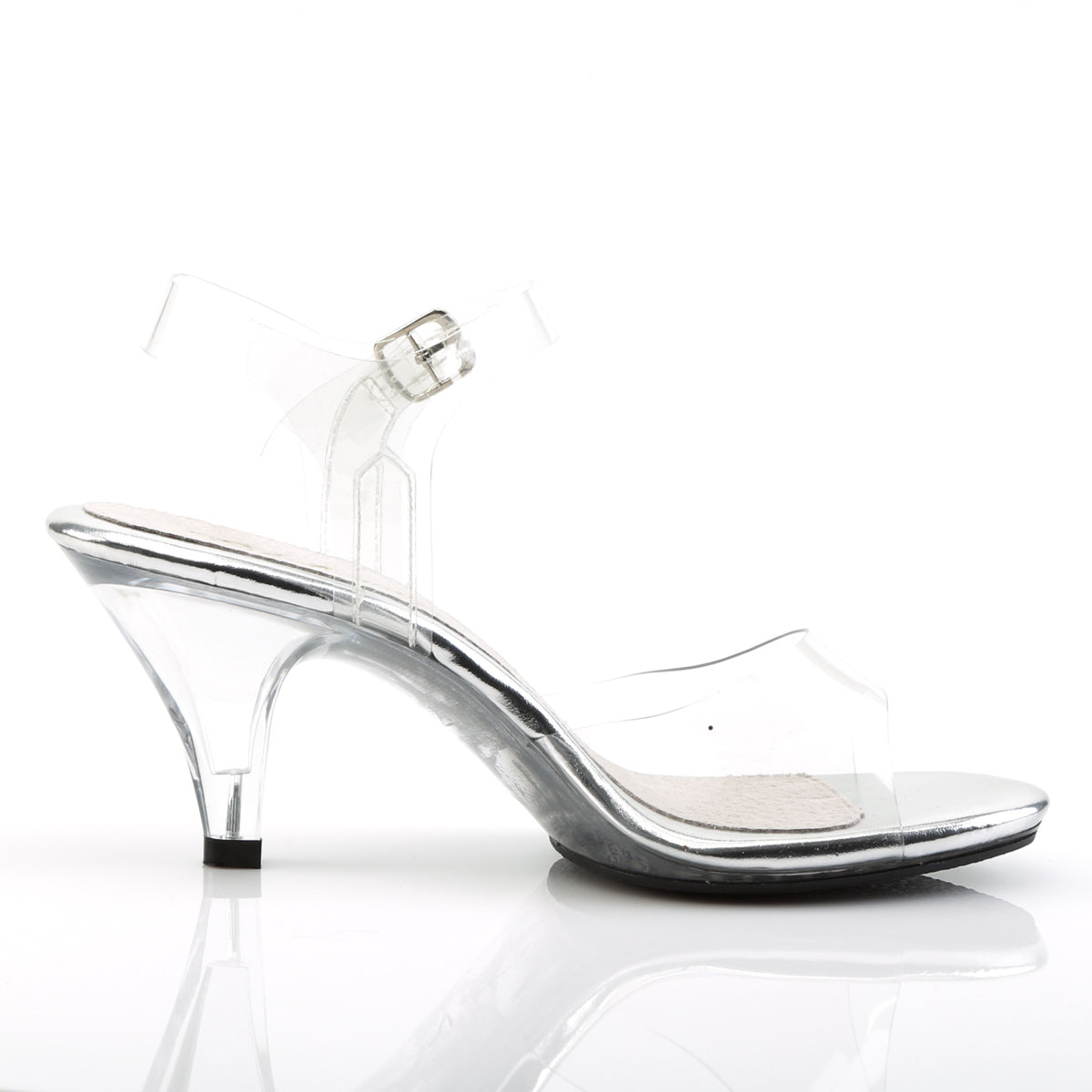 BELLE-308 Fabulicious Clear 3 Inch Posing Shoes