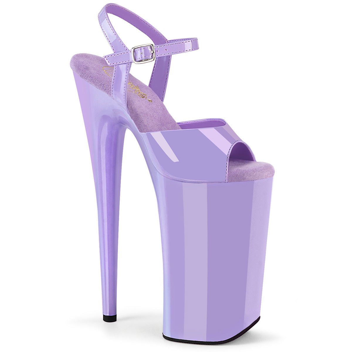 BEYOND-009 Pleaser Lavender 10 Inch Large Spike Platform Shoes Lavender Pat Lavender