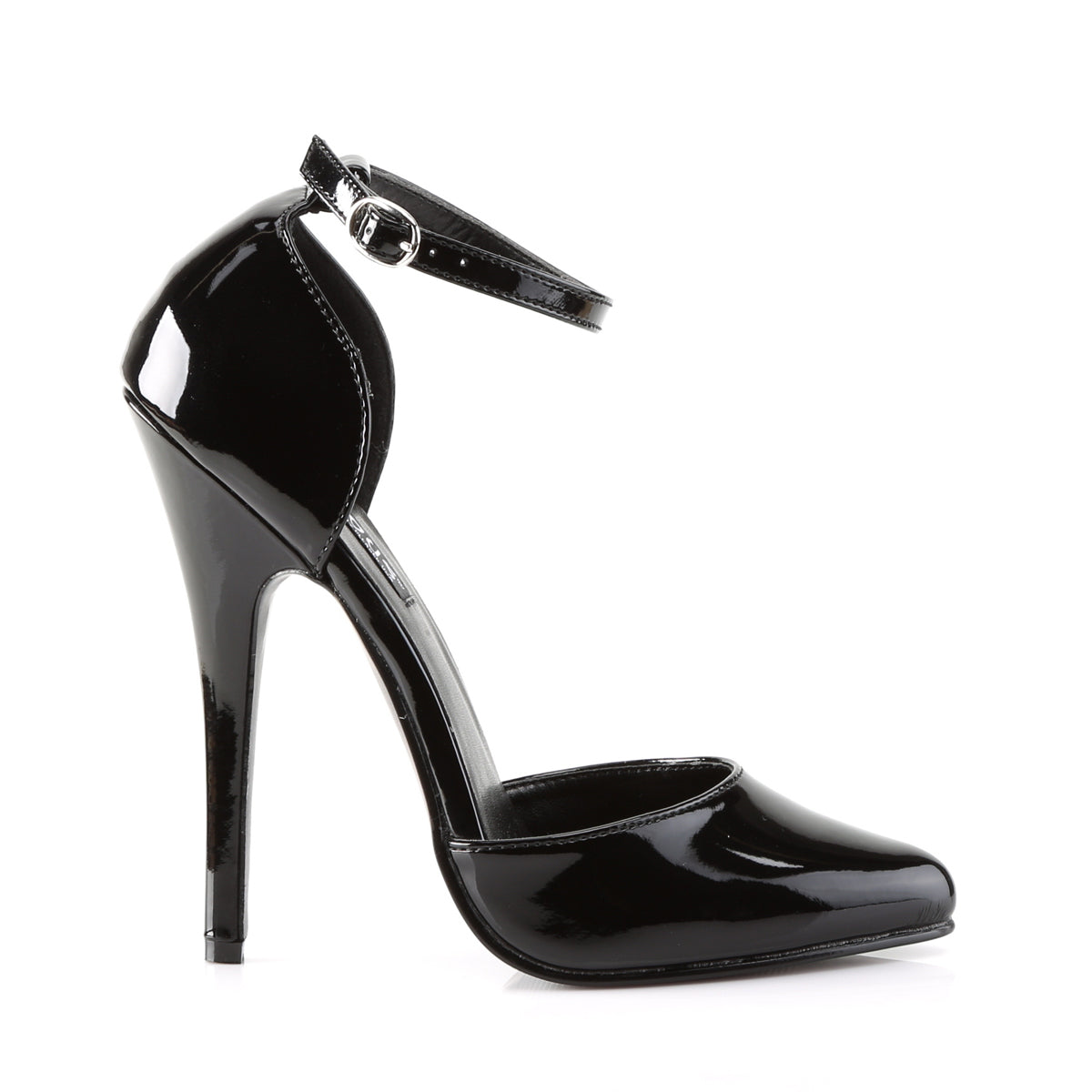 DOMINA-402 Devious Black 6 Inch Fetish Heels