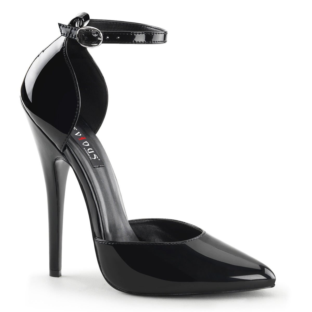 DOMINA-402 Devious Black 6 Inch Fetish Heels