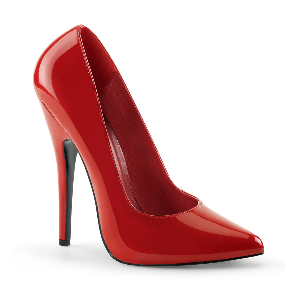 DOMINA-420 Devious Red 6 Inch Fetish Heels