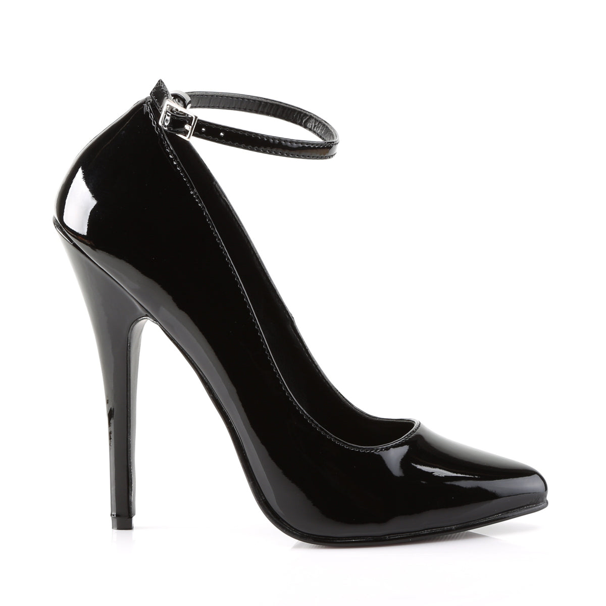 DOMINA-431 Devious Black 6 Inch Fetish Heels