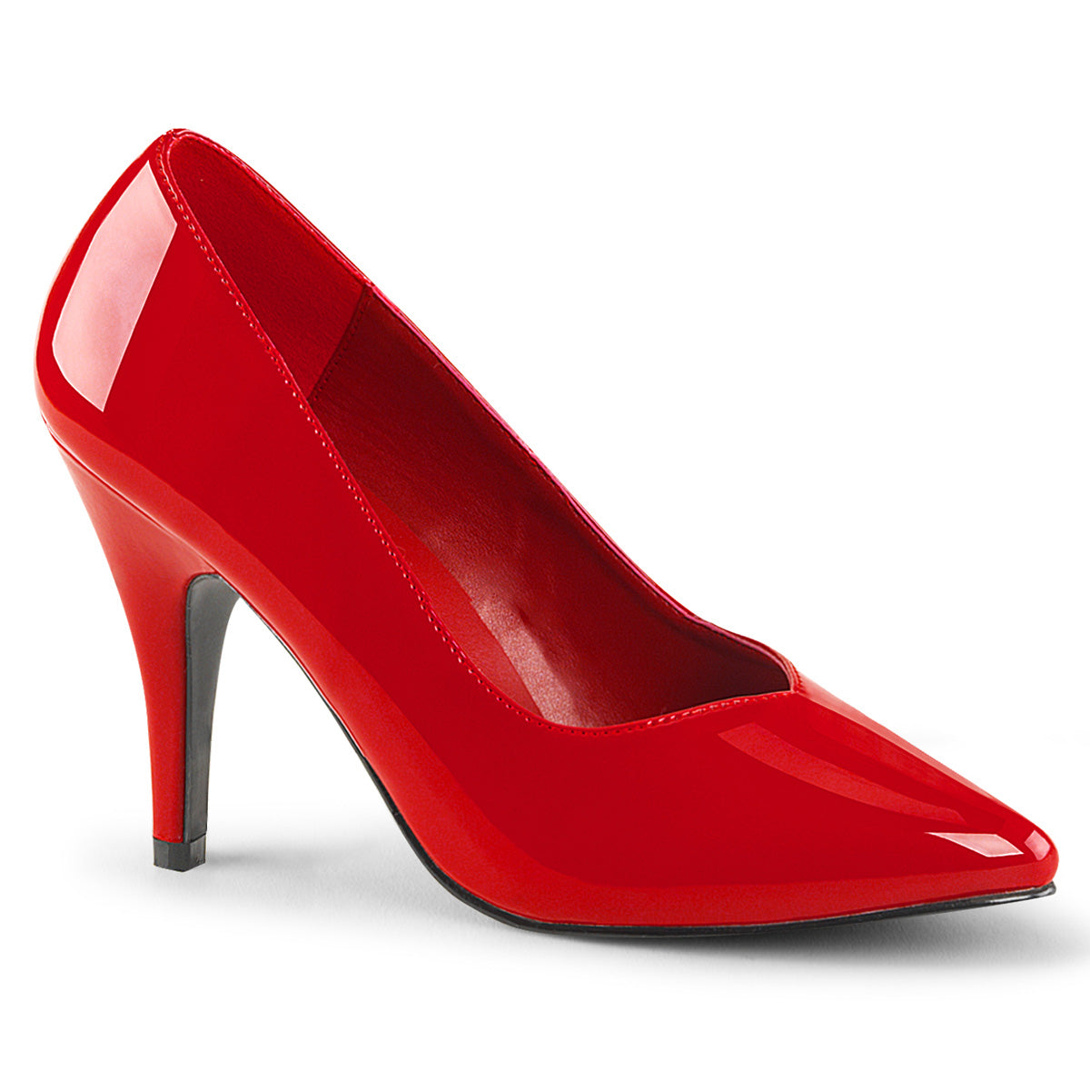DREAM-420 Pleaser Pink Label Red 4 Inch Sexy High Heels UK 3 (EU 36 US 6) Red Patent