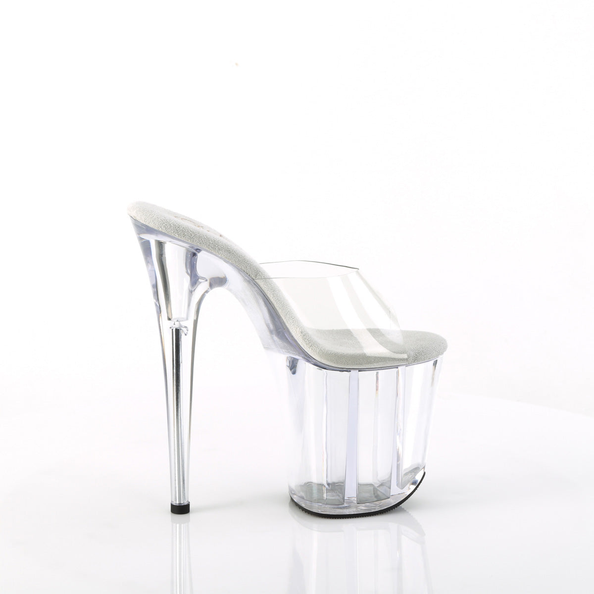 FLAMINGO-801 Pleaser Clear 8 Inch Exotic Dance Platform Shoes