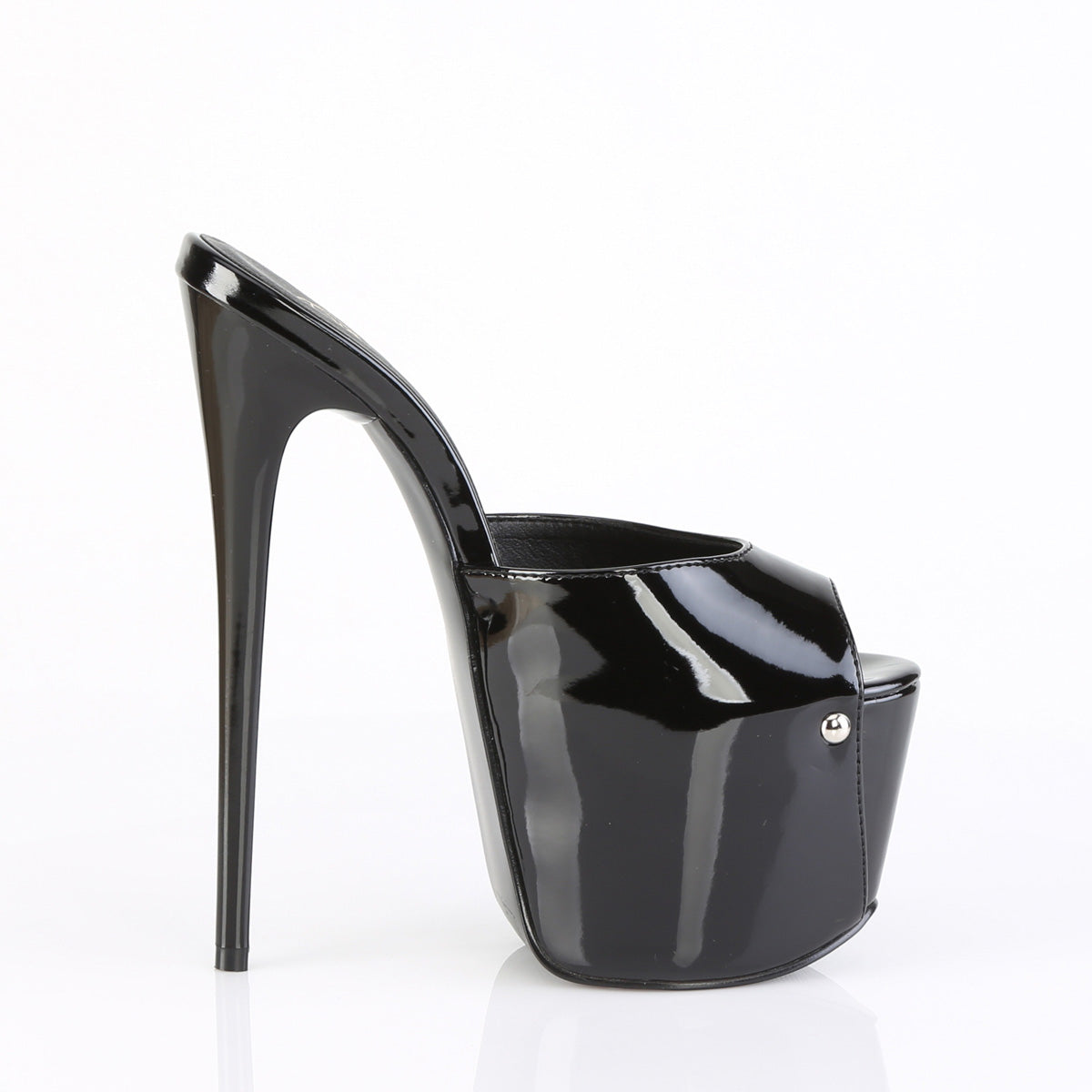 JUBILANT-01 Pleaser Black 7 Inch Pole Dancer Platform Shoes