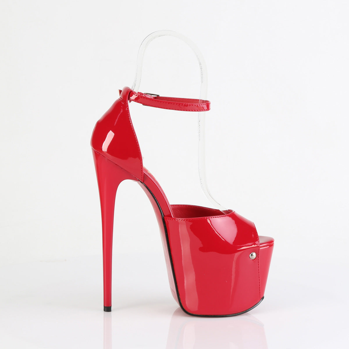 Pleaser JUBILANT-15 Red Platform Sandals - 7 Inch Heels