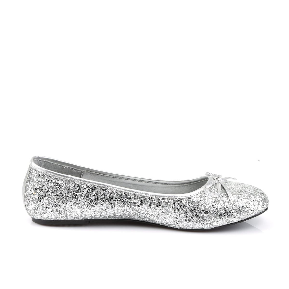 Funtasma STAR-16G Silver Glitter Glitter Flat Shoes