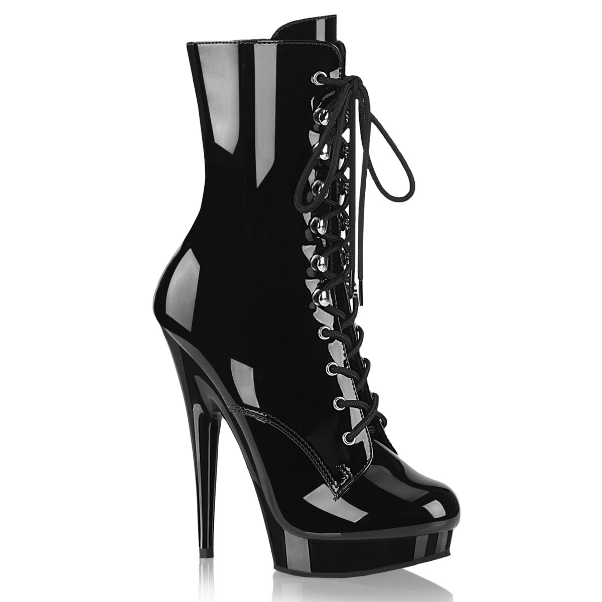 SULTRY-1020 Fabulicious Black 6 Inch Kinky Boots Black Pat Black