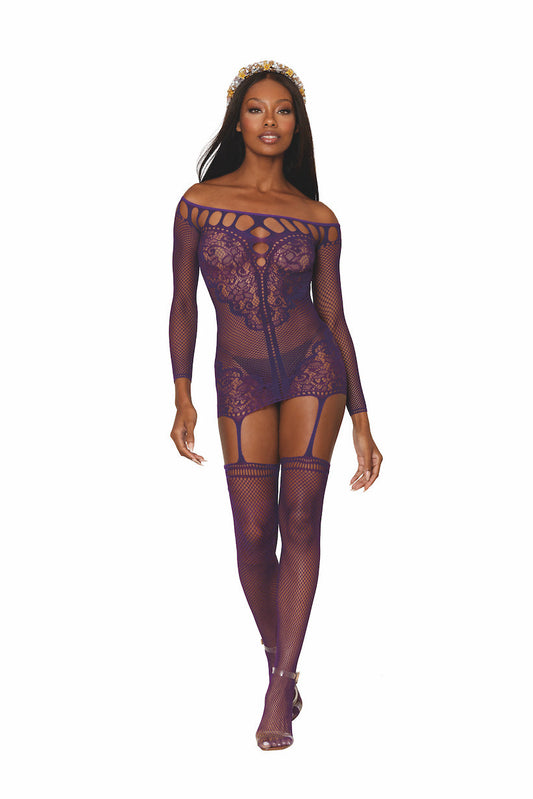 DG0446Dreamgirl Lingerie Lingerie Cut out Bodystocking