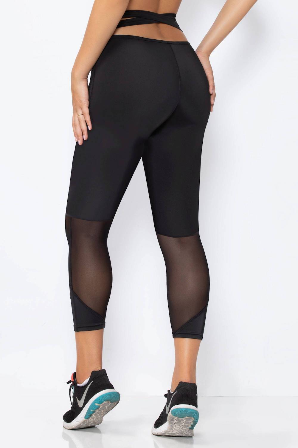 STM30152 Seven Til Midnight Namaste Microfiber Capri - Black