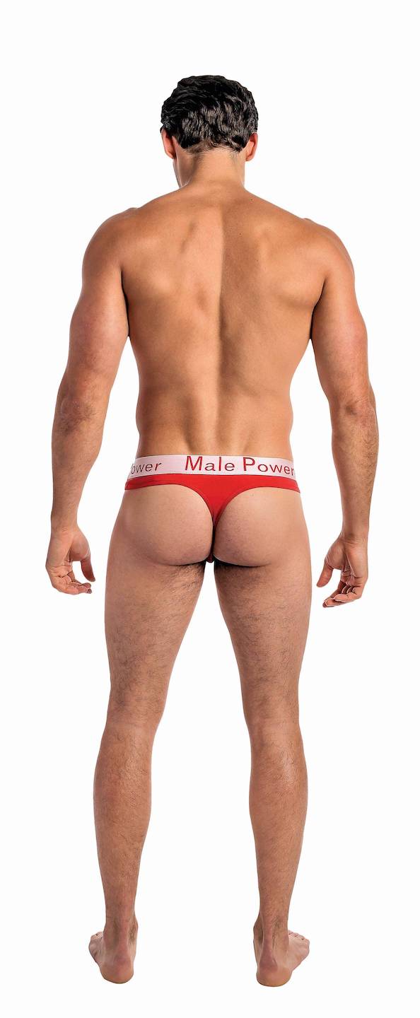 mp438227 malepower lo rise thong red
