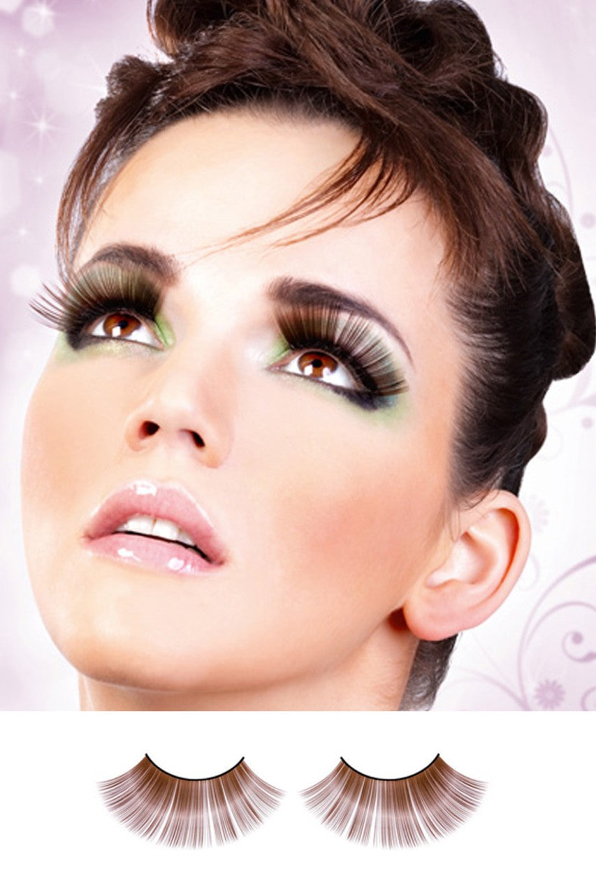 Dark-Brown-Glitter-Eyelashes-BE506