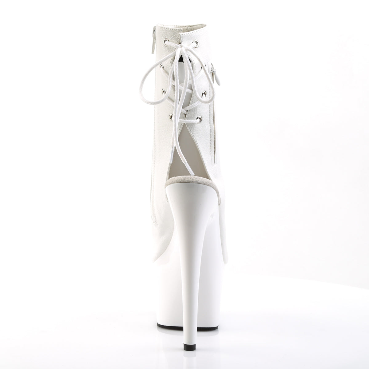 ADORE-1018 Pleaser White Faux Leather/White Platform Shoes [Sexy Footwear]
