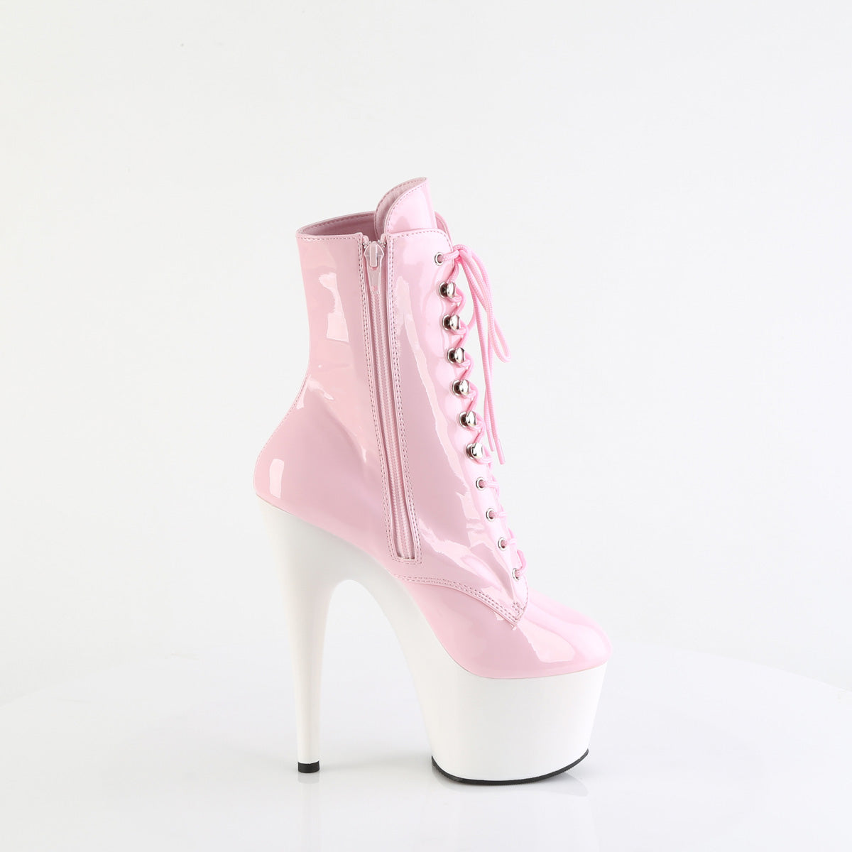 ADORE-1020 Pleaser B Pink Patent/White Platform Shoes [Sexy Footwear]