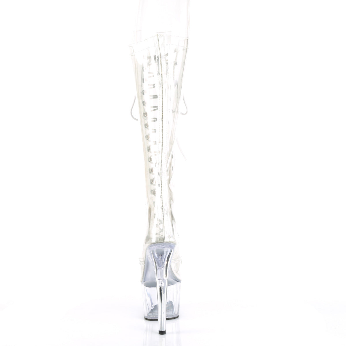 ADORE-2021C Pleaser Transparent Clear Platform Shoes [Sexy Knee High Boots]