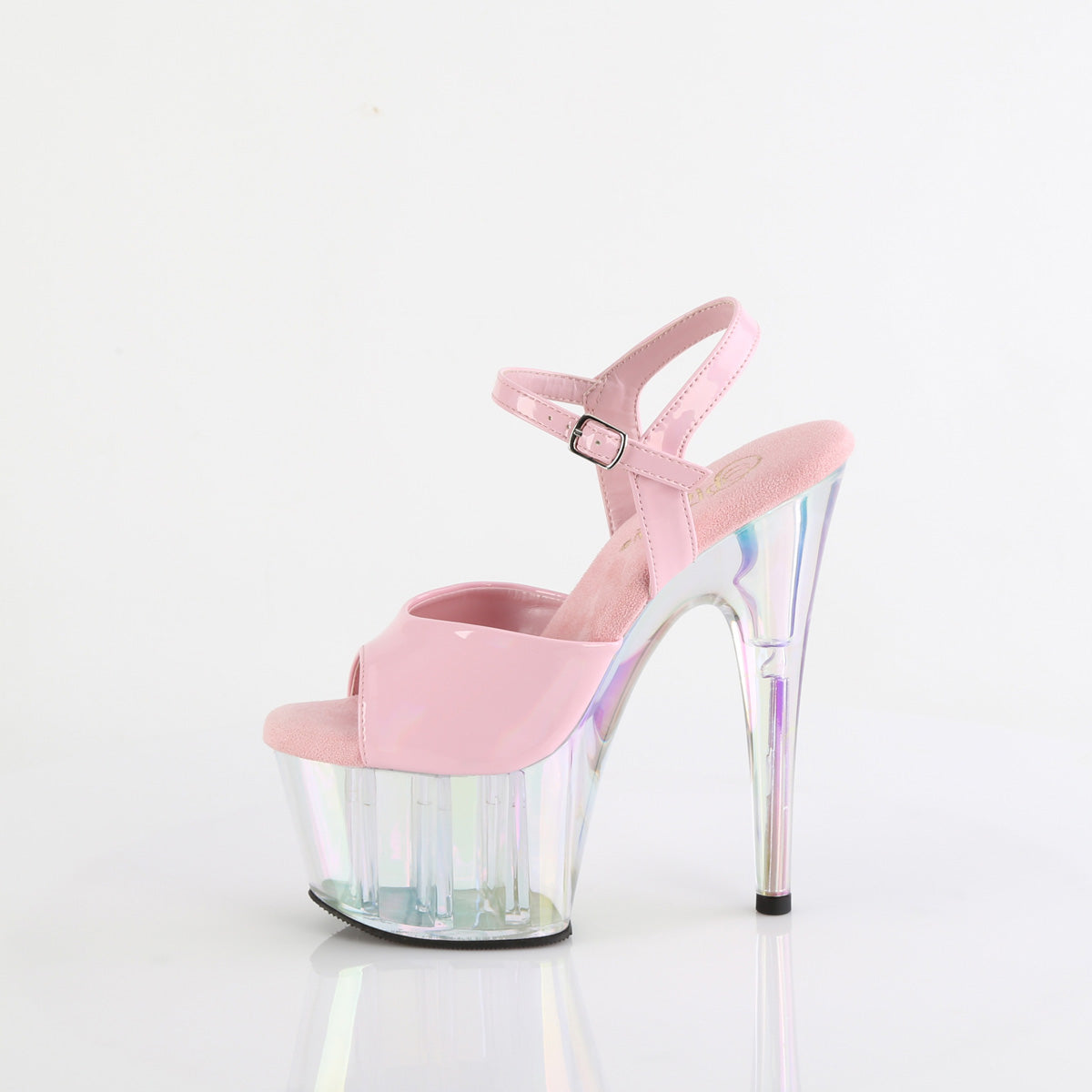 ADORE-709HT Pleaser B Pink Holo/Holo Tinted Platform Shoes [Exotic Dance Shoes]