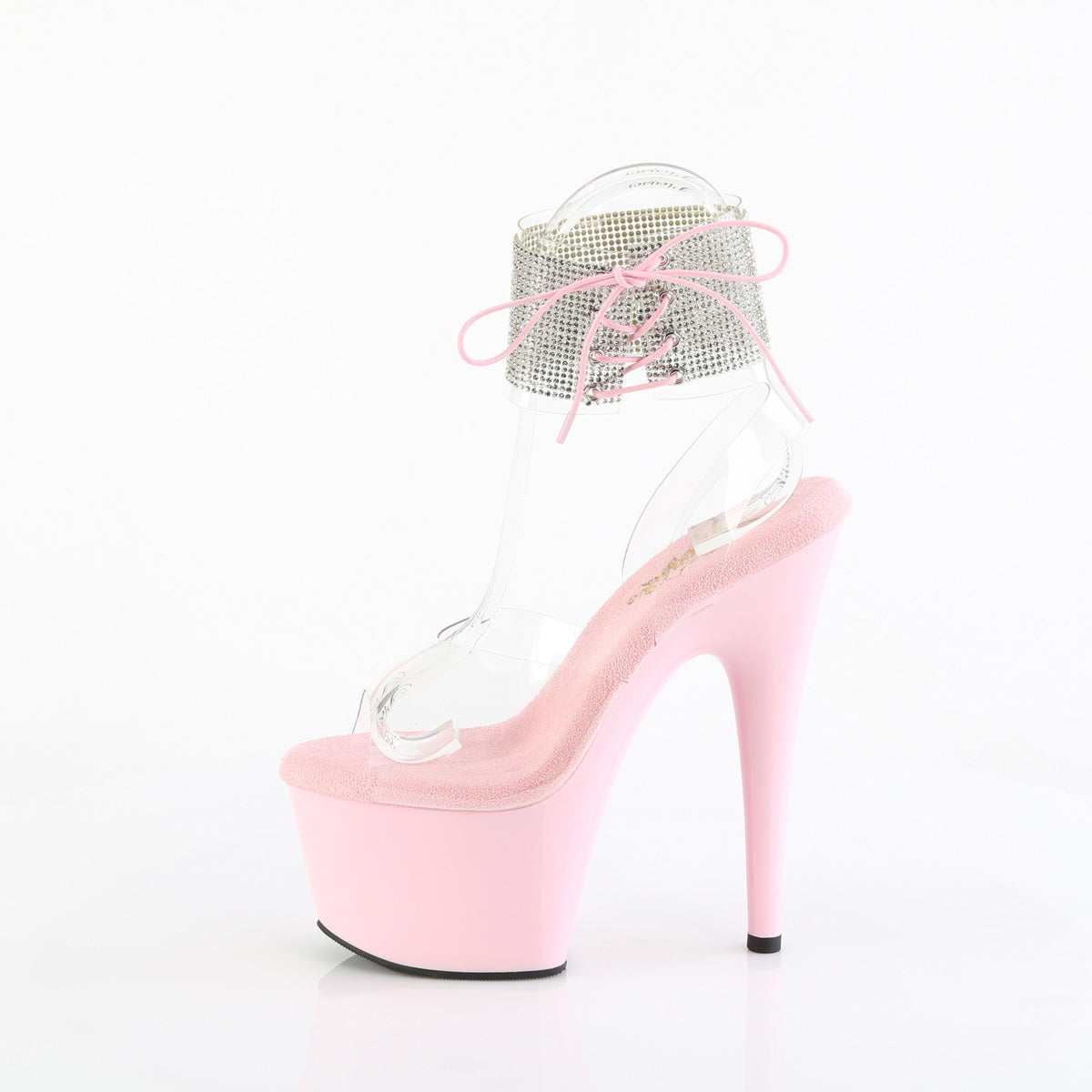 ADORE-791-2RS Pleaser Clear/B Pink Platform Shoes [Exotic Dance Shoes]