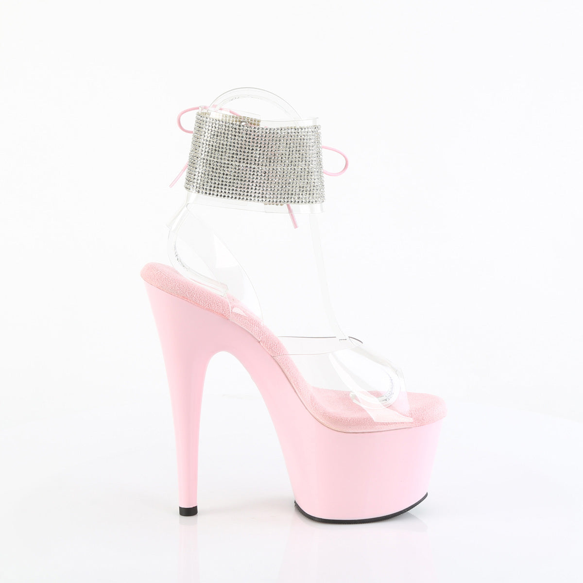 ADORE-791-2RS Pleaser Clear/B Pink Platform Shoes [Exotic Dance Shoes]