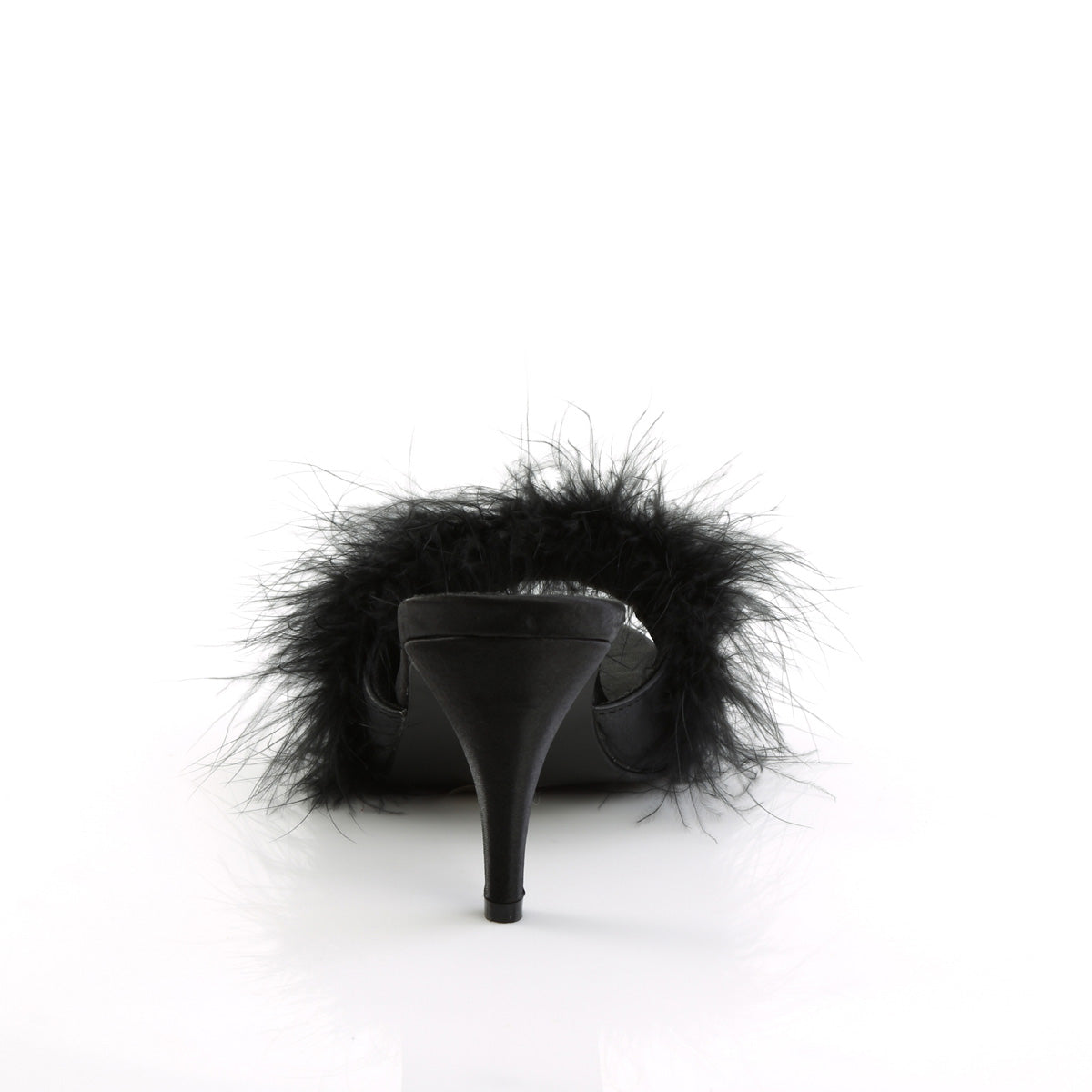 AMOUR-03 Fabulicious Black Pu-Fur Shoes [Sexy Shoes]