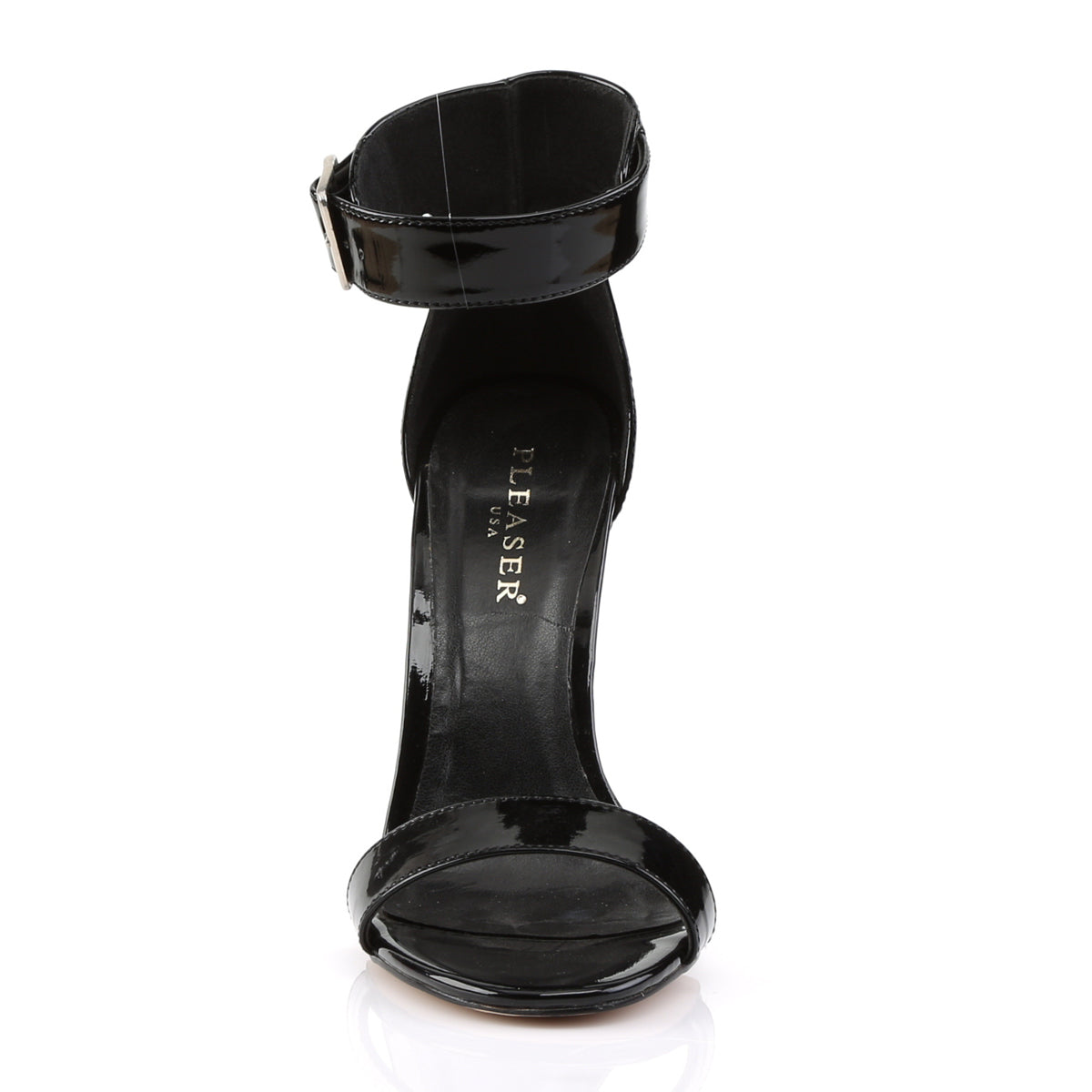 AMUSE-10 Pleaser Black Patent Single Sole Shoes [Sexy Shoes]