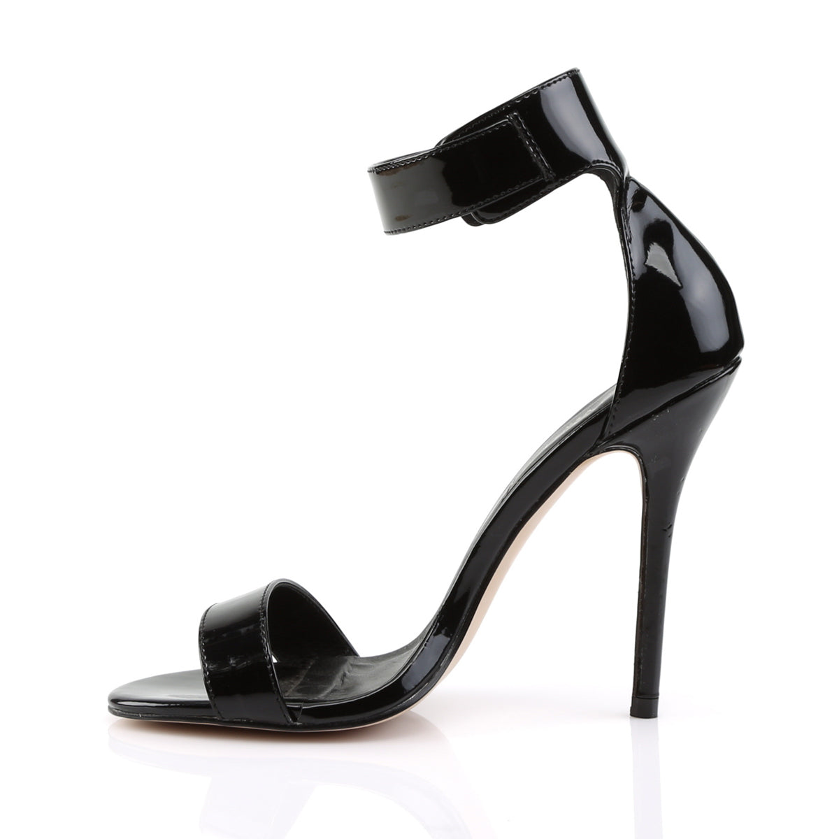 AMUSE-10 Pleaser Black Patent Single Sole Shoes [Sexy Shoes]