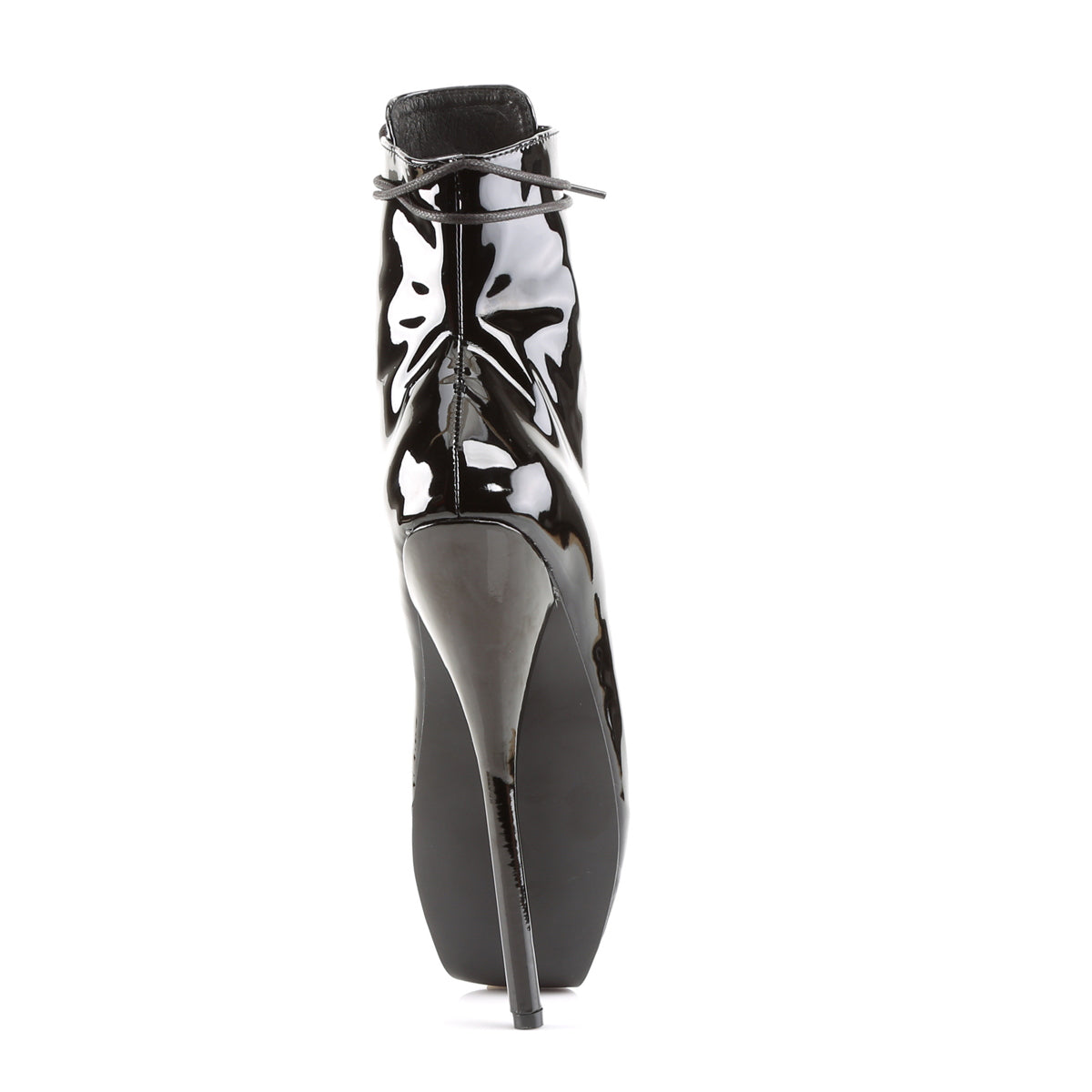 BALLET-1020 Devious Heels Black Patent Single Soles [Fetish Heels]
