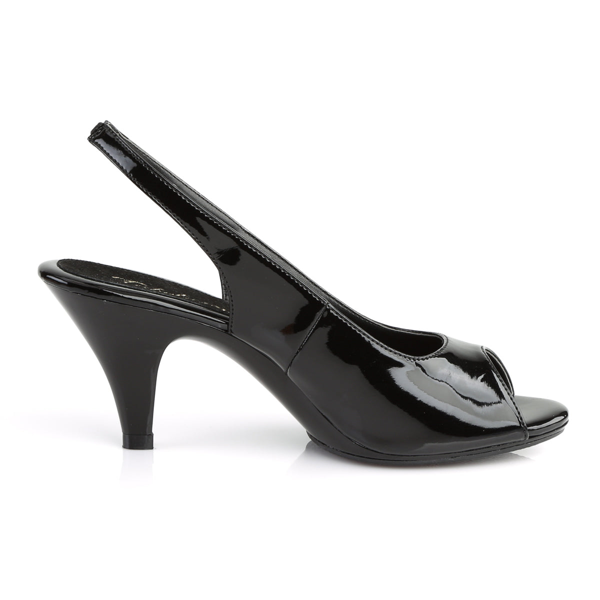 BELLE-368 Exotic Dancing Fabulicious Shoes Black Pat/Black