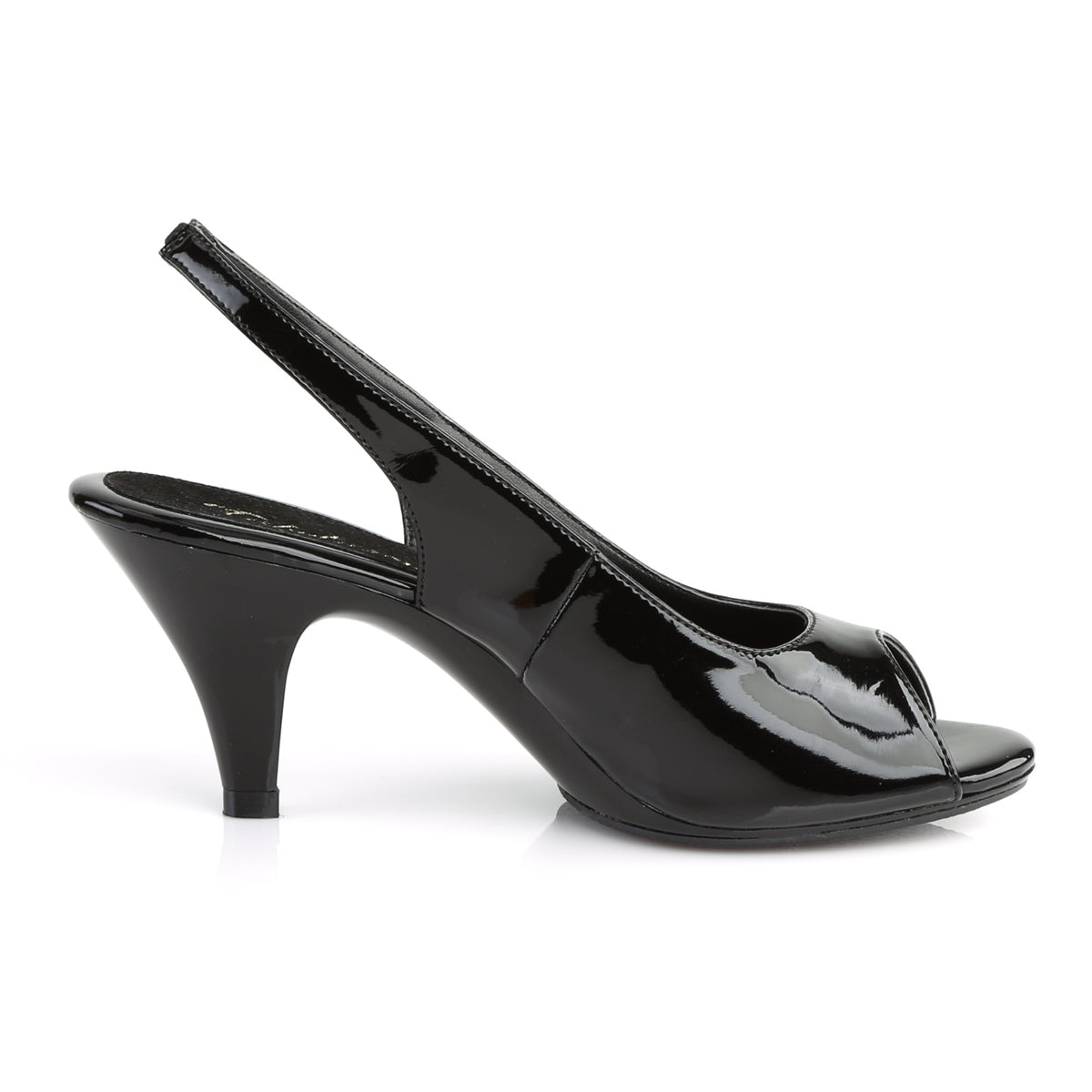 belle 368 Sexy High Heels fabulicious shoes blk pat blk