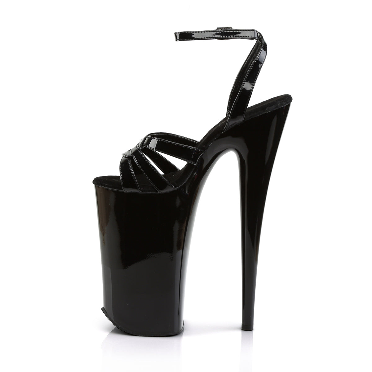 BEYOND-012 Pleaser Black Platform Shoes [Extreme High Heels]