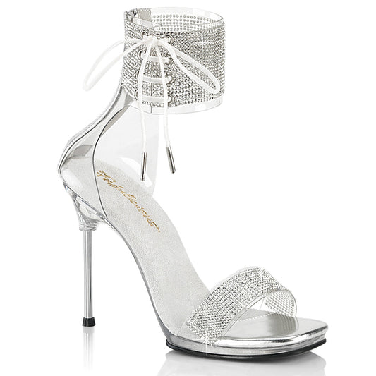 CHIC-47 Fabulicious Clear-Silver/Clear Shoes [Sexy Shoes]