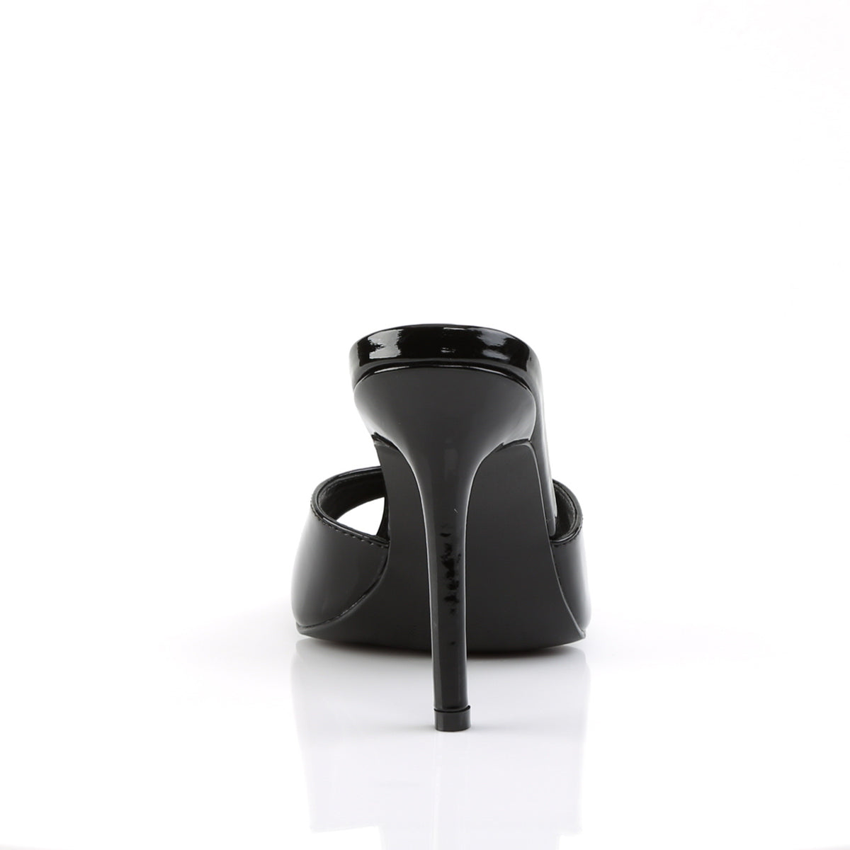 CLASSIQUE-01 Pleaser Black Patent Single Sole Shoes [Fetish Shoes]