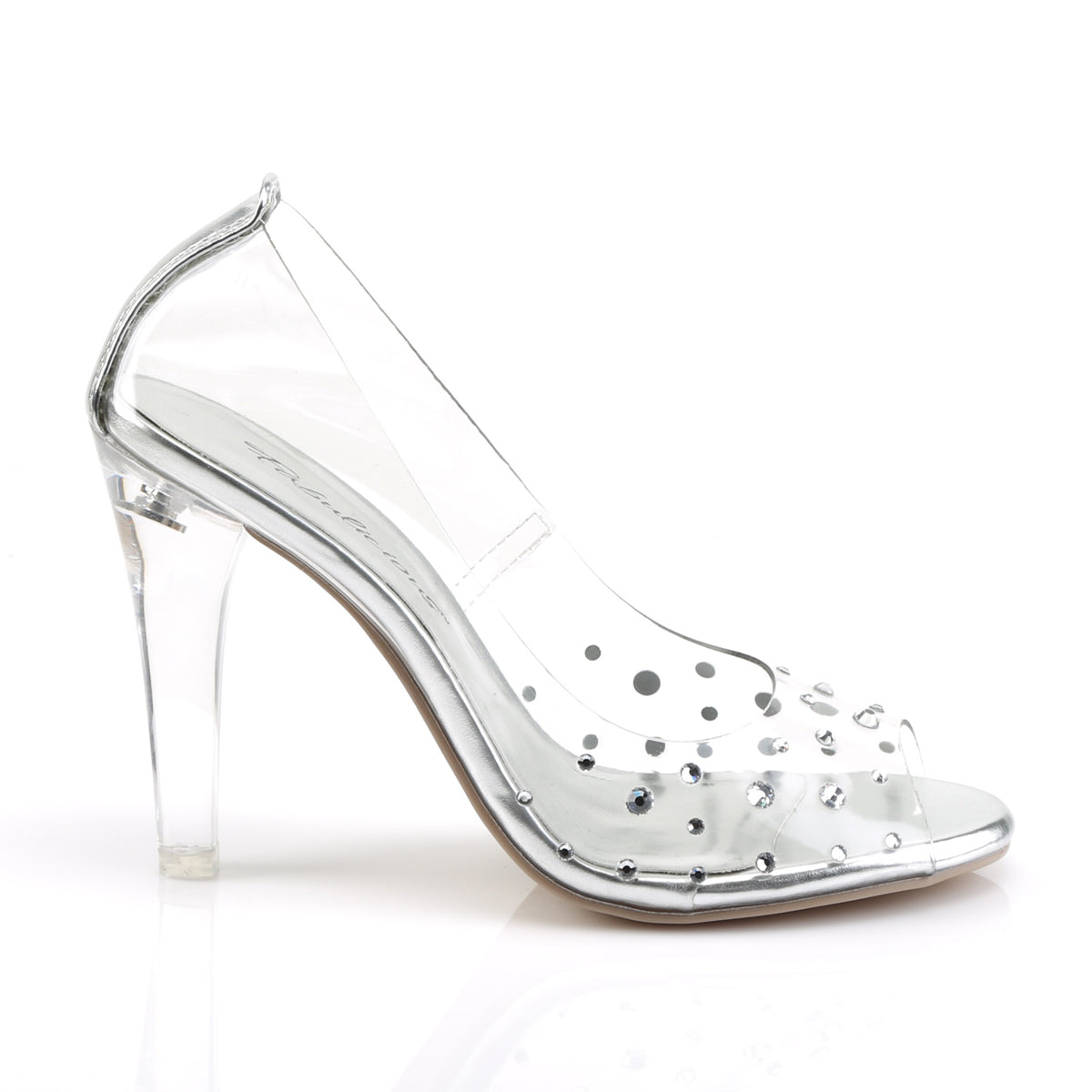 CLEARLY-420 Fabulicious Clear Lucite Shoes [posing comp heels]