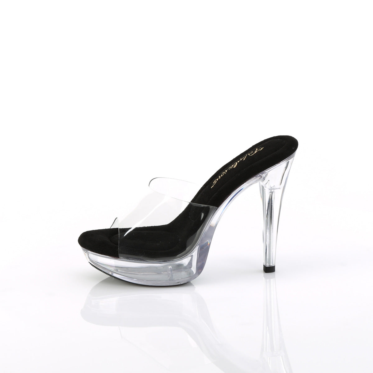 COCKTAIL-501 Fabulicious Clear-Black/Clear Shoes [Sexy Shoes]