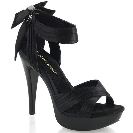 COCKTAIL-568 Exotic Dancing Fabulicious Shoes Blk Satin/Blk