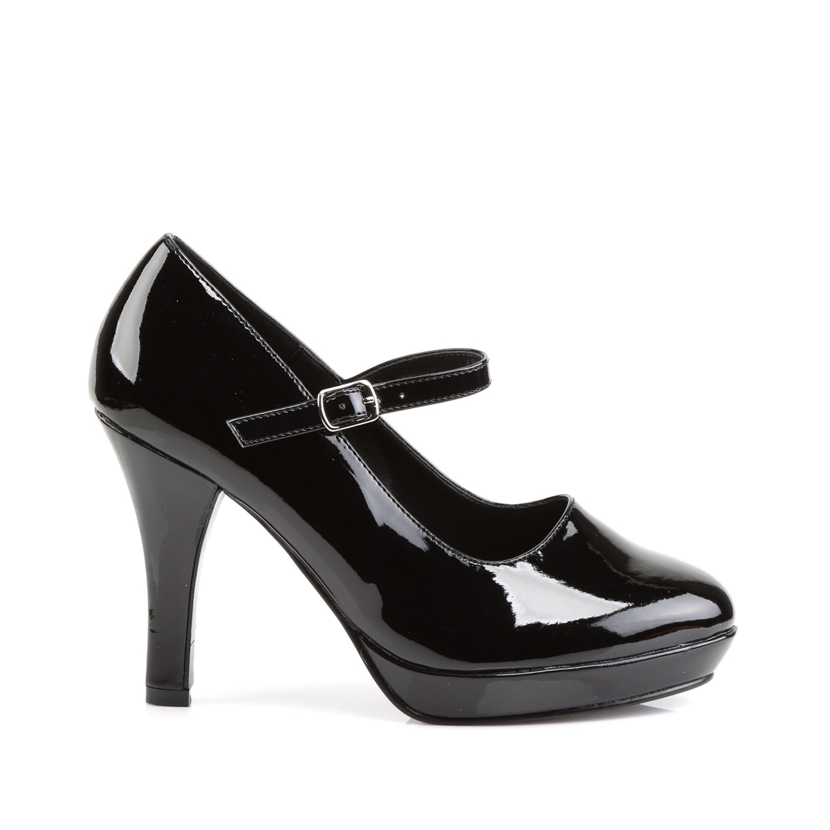 CONTESSA-50X Funtasma Fantasy Black Patent Plus Sizes & Wide Width/Shaft [Fancy Dress Footwear]