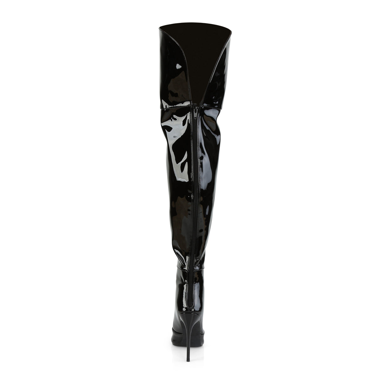 COURTLY-3012 Pleaser Black Patentent Single Sole Shoes [Kinky Boots]