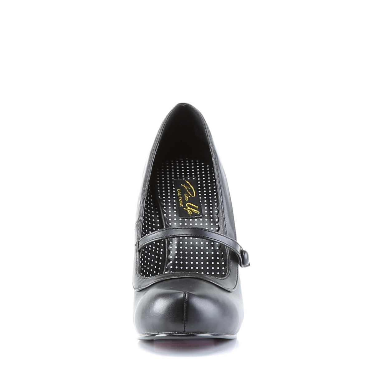 CUTIEPIE-02 Pin Up Couture Black Pu Platforms [Sexy Shoes]