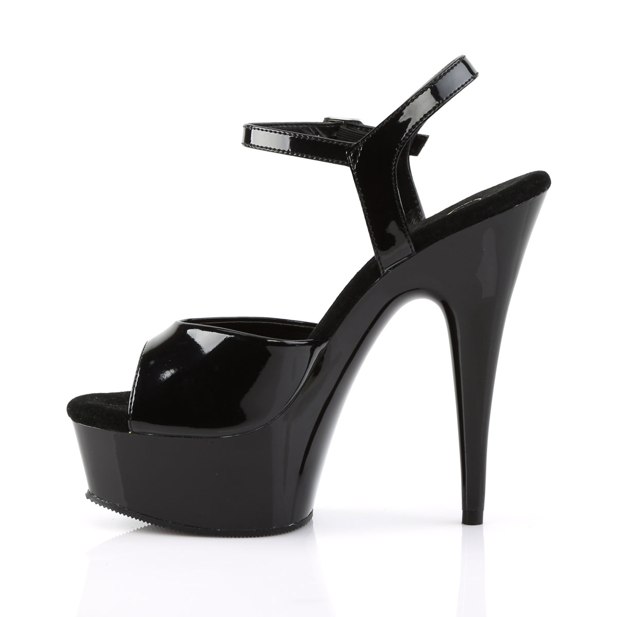 DELIGHT-609 Pleaser Black Patent Platform Shoes [Exotic Dance Shoes]