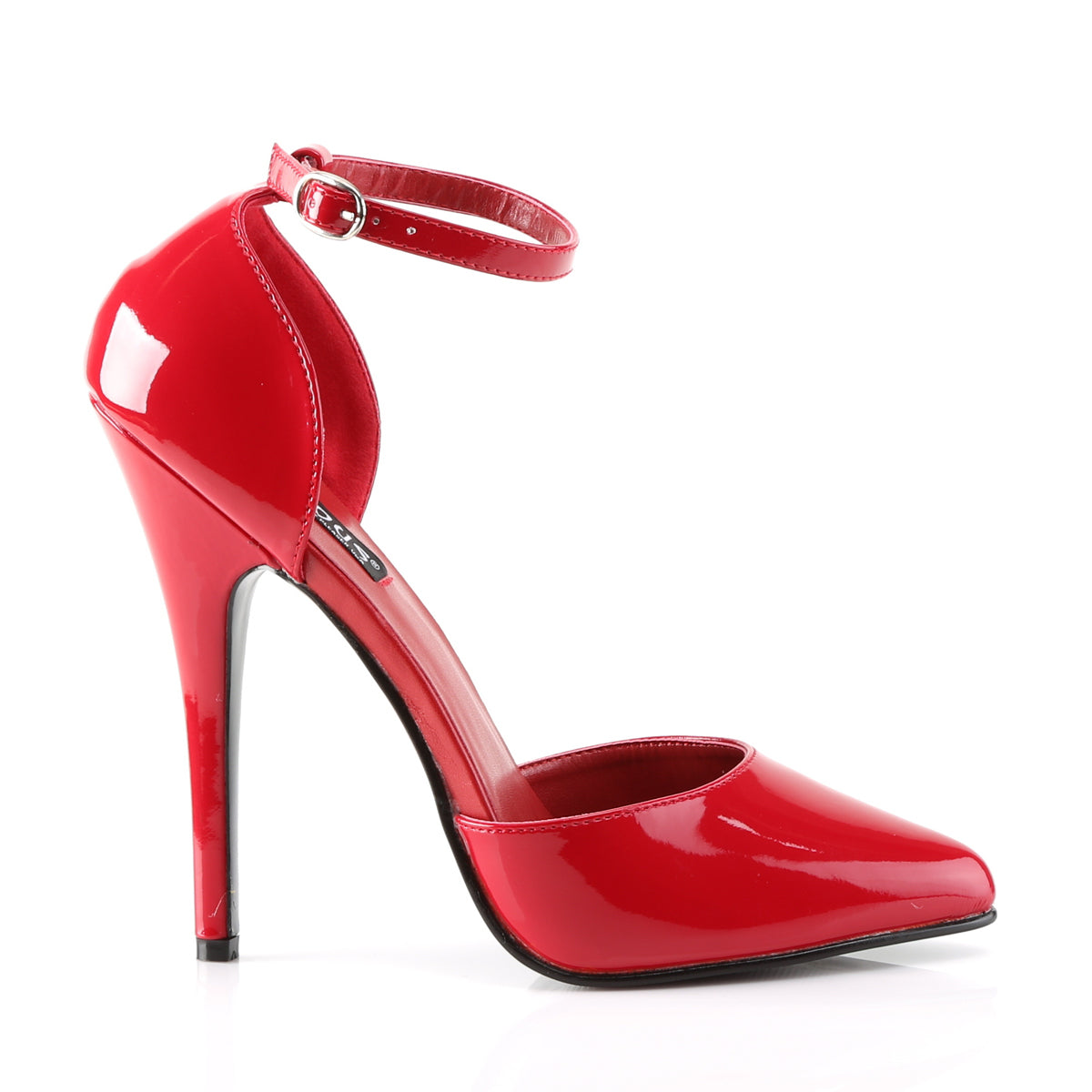 DOMINA-402 Devious Heels Red Patent Single Soles [Fetish Heels]