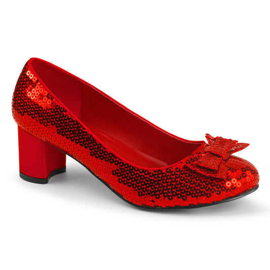 DOROTHY-01 Fancy Dress Costume Funtasma Women's Shoes Red Sequins