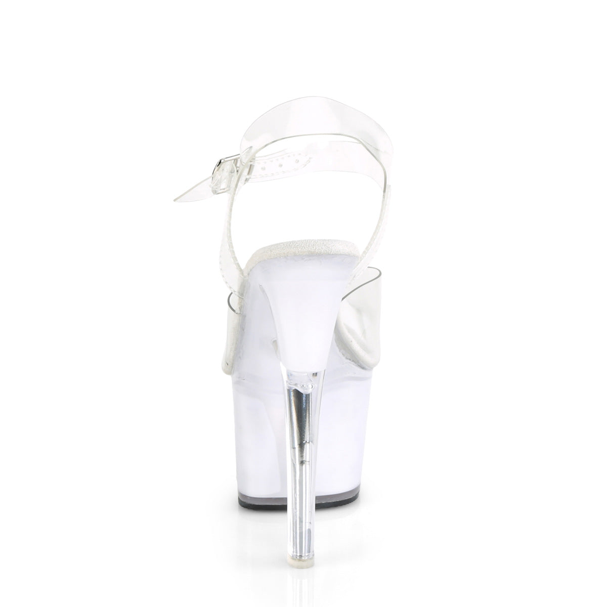 ECHOLITE-708 Pleaser Clear/White Glow Platform Shoes [Exotic Dance Shoes]