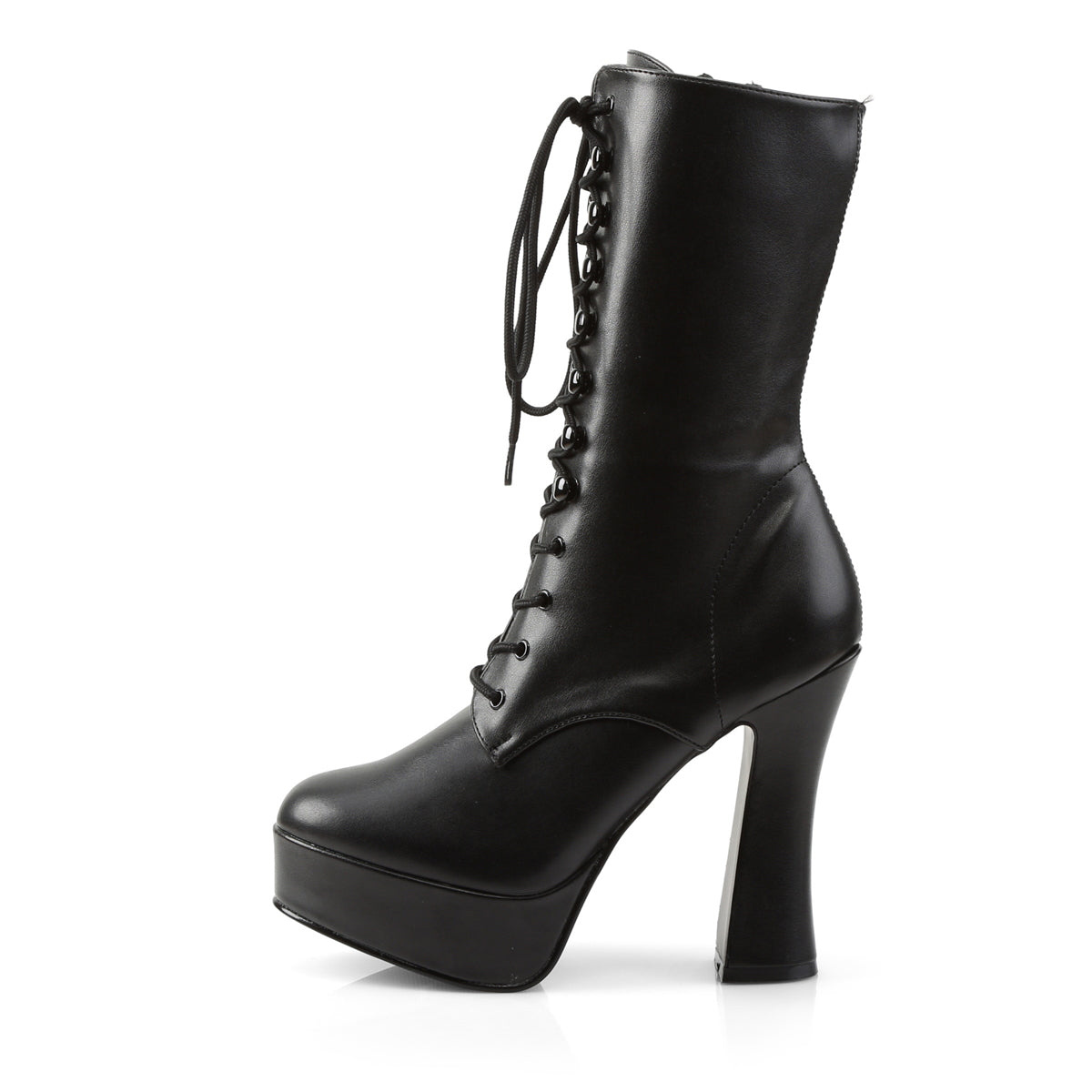 ELECTRA-1020 Pleaser Black Faux Leather/Black Matte Platform Shoes [Kinky Boots]