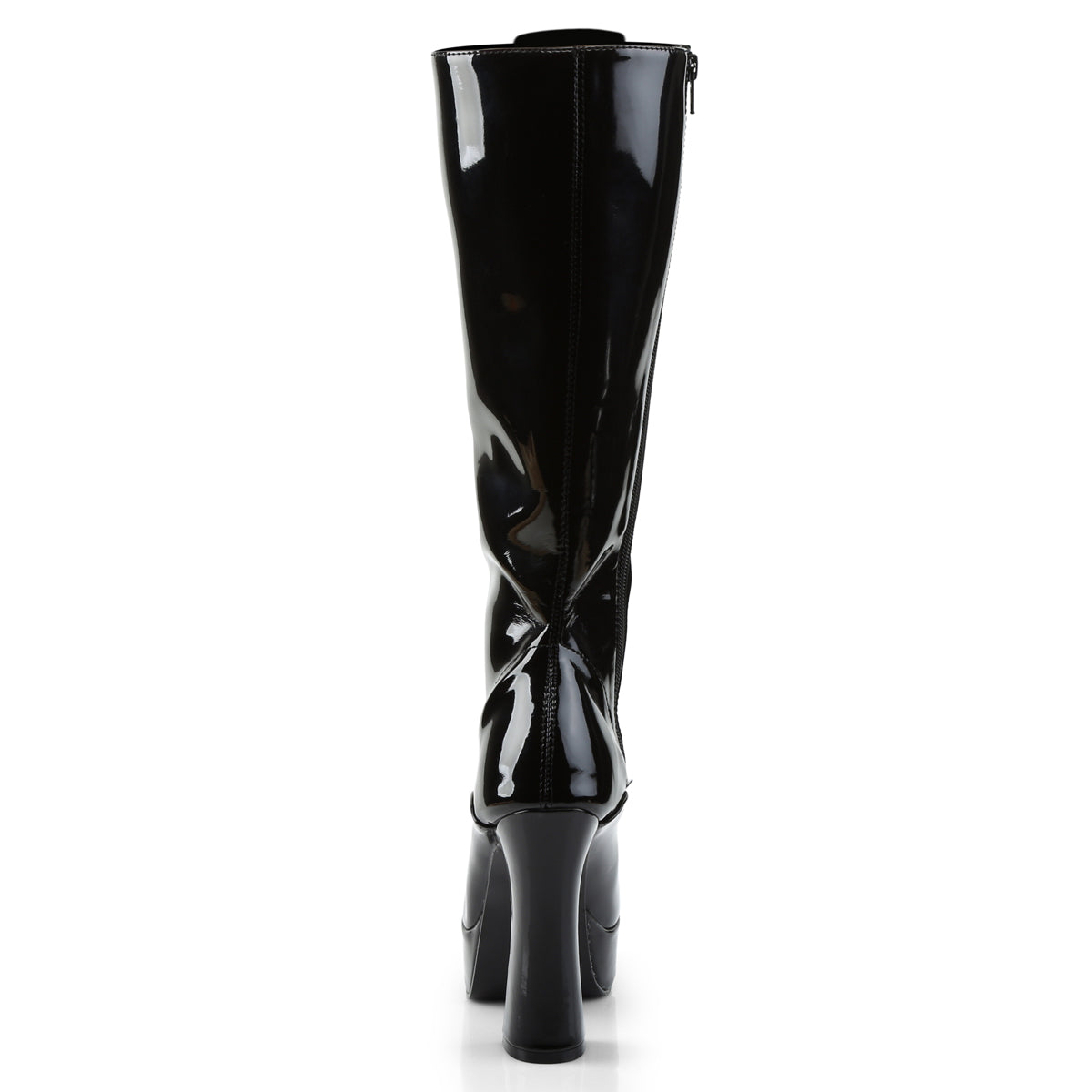 ELECTRA-2020 Pleaser Black Patent Platform Shoes [Kinky Boots]