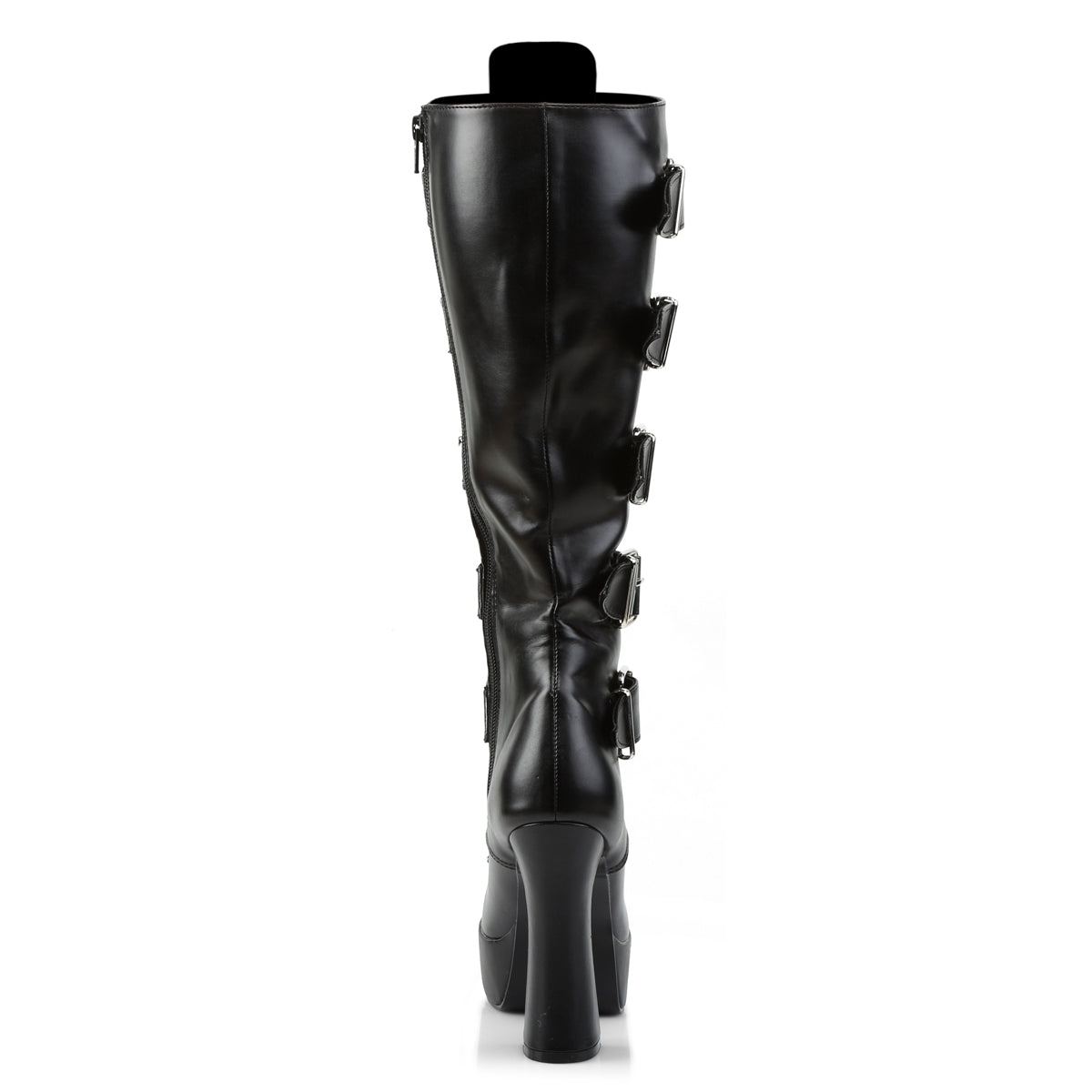 ELECTRA-2042 Pleaser Black Faux Leather Platform Shoes [Kinky Boots]